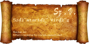 Számtartó Virág névjegykártya